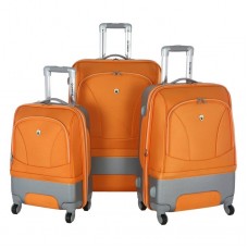 Olympia Luggage Majestic 3 Pack Expandable Set Orange