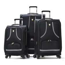 Olympia Yuma 3Pc Luggage Set-Gray